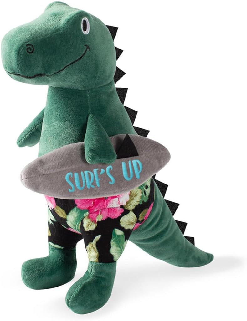 Fringe Studio Dog Plush Pet Toy with Squeaker - Surf’S Up, Dude!