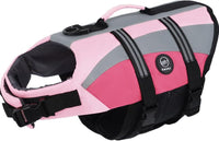 EMUST Dog Life Jacket, High Visibility Dog Life Vests with 2 Rescue Handles – Essentials for Dogs - Medium / NewPink