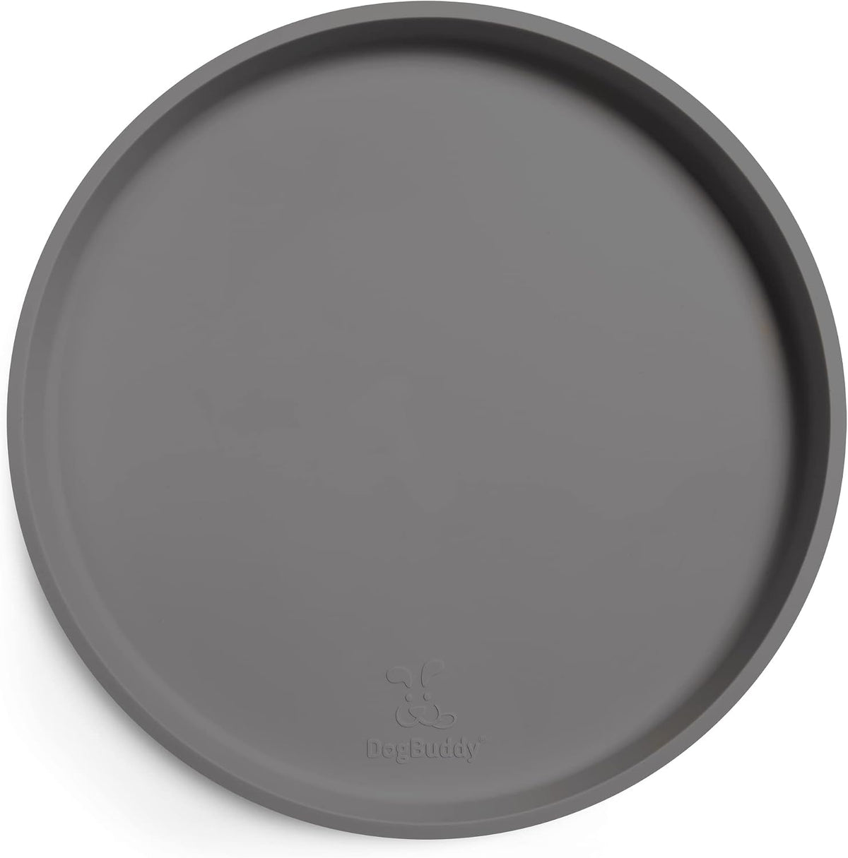DogBuddy Dog Food Mat, Waterproof Dog Bowl Mat - 10"L x 10"W / Gray
