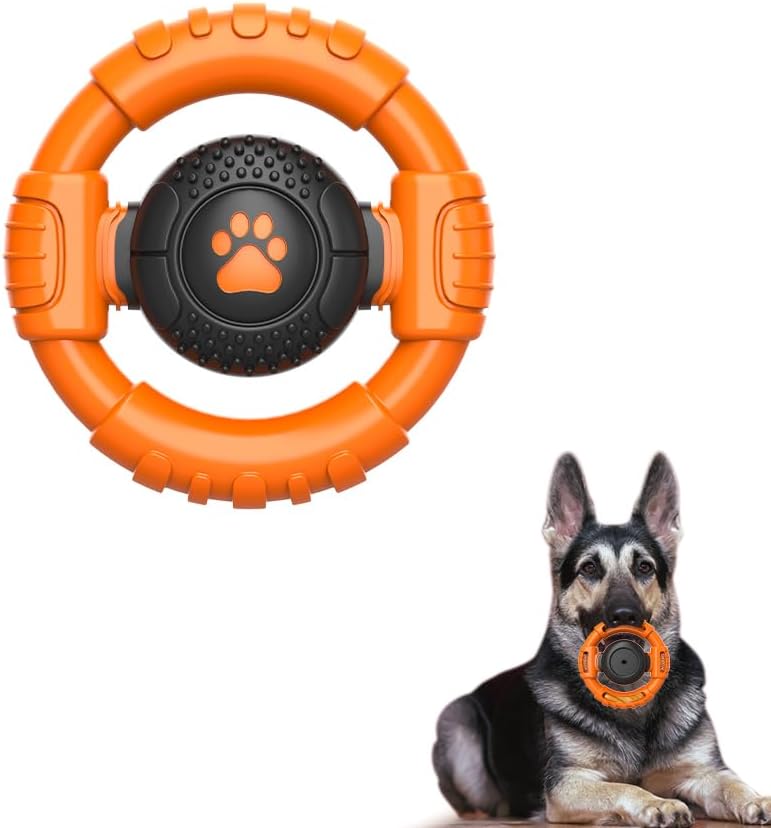 Dog Toys for Aggressive Chewers Large Medium Small Breed - Orange / Medium