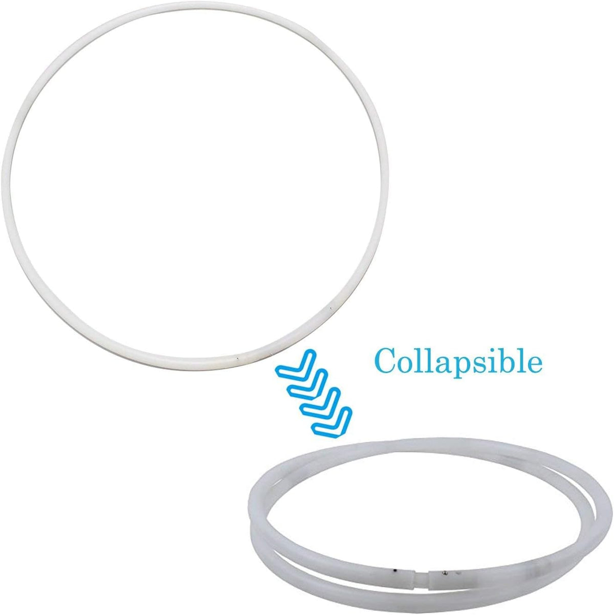 CRTEPST LED light up hoop glowing in rainbow colors - view 5
