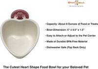 Patented Removable Heart Shaped Food Bowl - Pink - image 2