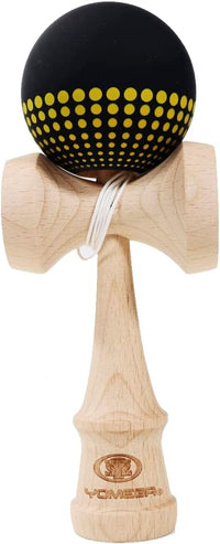 Yomega Pro Model kendama in black with rubberized tam ball and ken handle