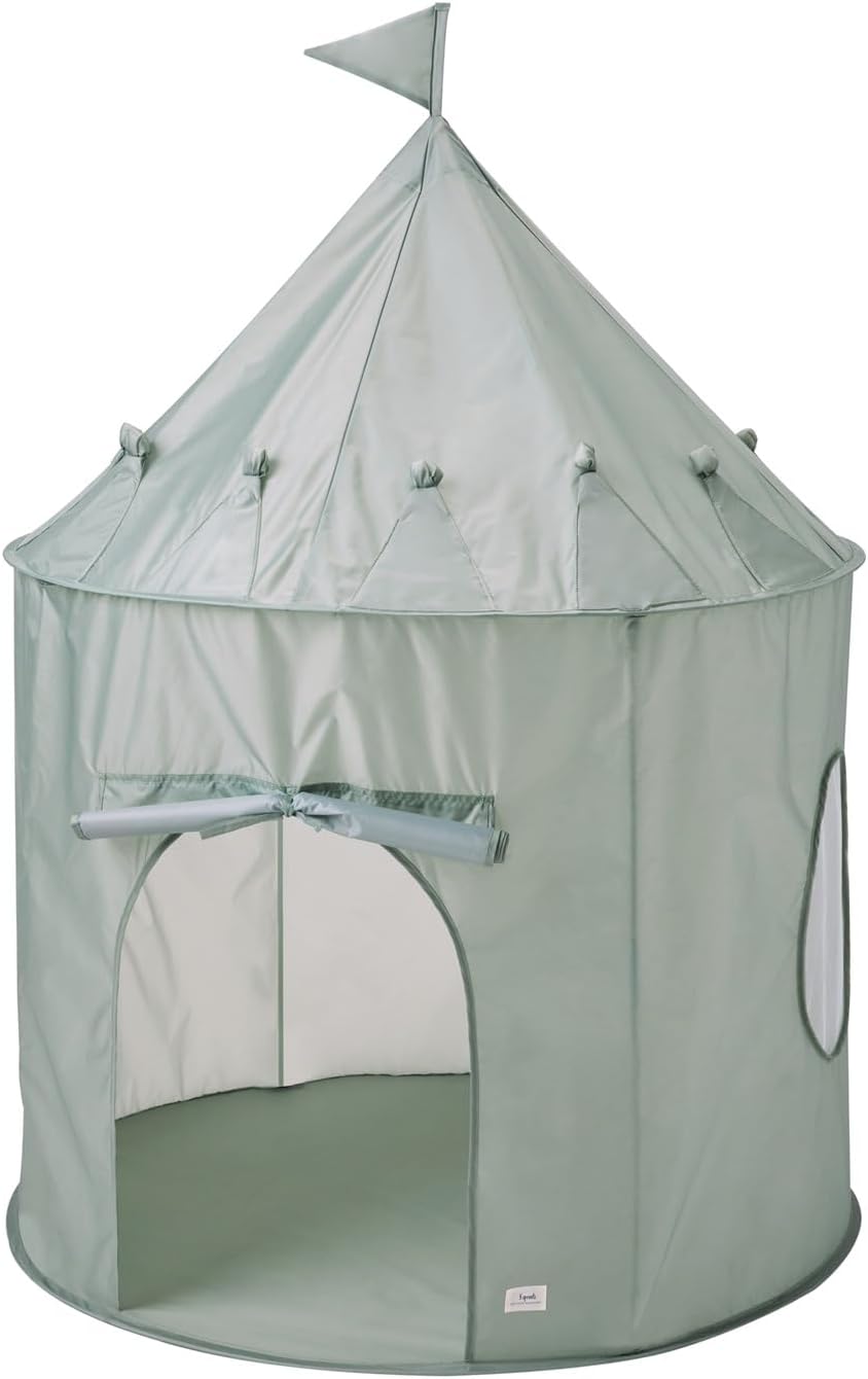 3 Sprouts Kids Play Tent for Ages 3 to 10 - Solid Green - image 2