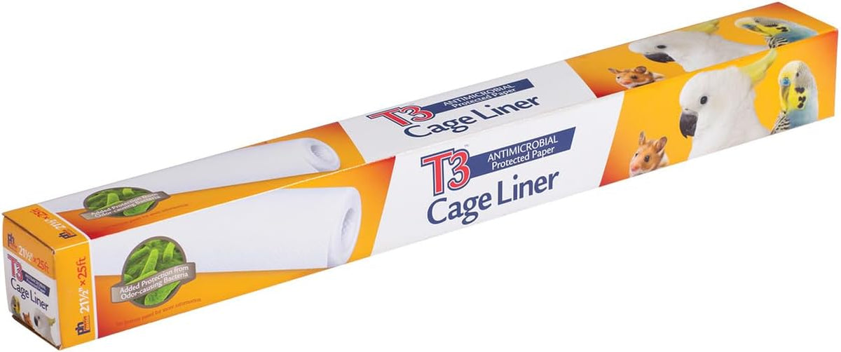 Prevue Pet Products T3 Cage Liner Bird Cage Accessories - 21.5 in / 25 ft
