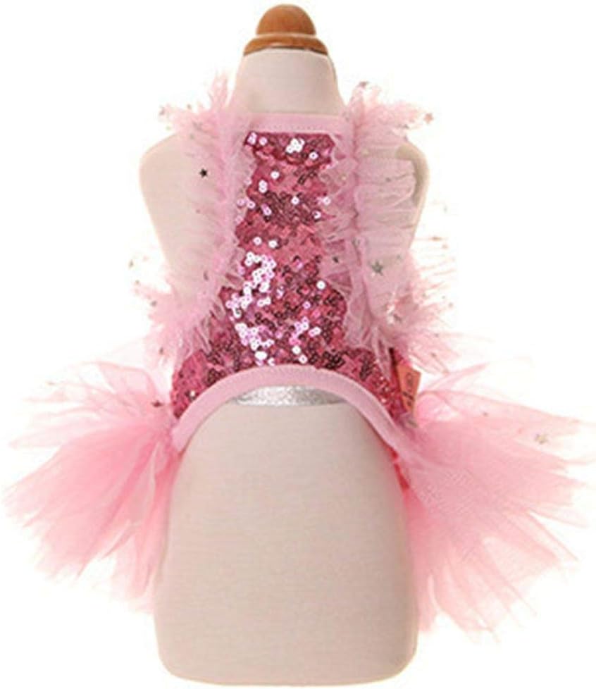 Fashion Sweet Puppy Dog Blingbling Princess Skirt Pet Dog Lace Cake - image 2