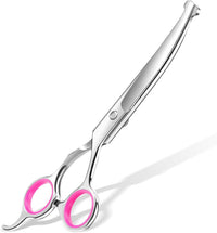 6-in-1 Dog Grooming Scissors - Pink Curved