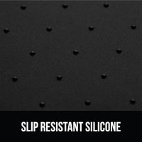 GORILLA GRIP 100% Waterproof Raised Edge BPA Free Silicone Pet Feeding Mat, Dog Cat Food Mats Contain Spills Protects Floors, Placemats for Cats and Dogs Water Bowl, Pets Accessories 16x10, Black