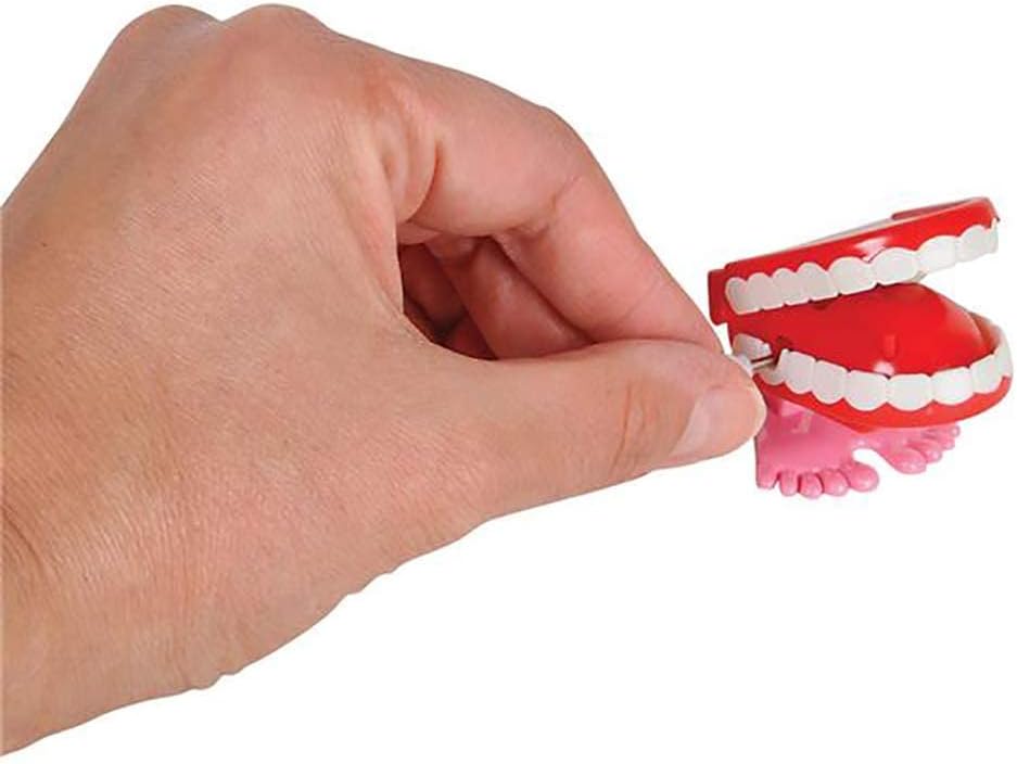 The Dreidel Company wind up chattering teeth novelty toys, 1.75 inch, 2 pack - view 8