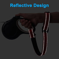 PetBonus 2 Packs Short Dog Leash, Safety Wrist Strap for Retractable Dog Leash, Reflective Design and Adjustable Soft Padded Handle, Extra Layer Security for Pet Stroller (Red, Red)