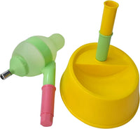 Pet Standing Water Dispenser Cat Dog Standing Bowl with Detachable - Yellow / Dispenser - image 2