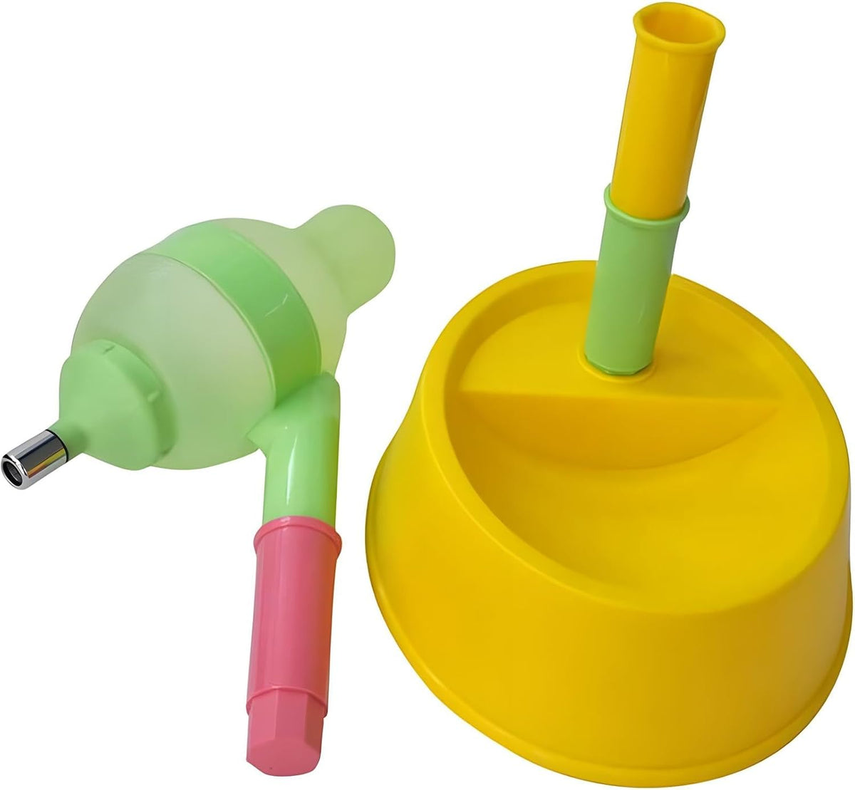 Pet Standing Water Dispenser Cat Dog Standing Bowl with Detachable - Yellow / Dispenser - image 2