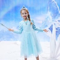 Princess Anna Costume Dress up Accessories for Girls Anna Cosplay - Blue - image 2