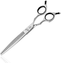 Curved Dog Grooming Scissors, Trimming Face and Paws. - Eraser / 7.0"