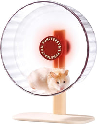 Super Silent Hamster Wheel 10.2 Inch, Magnetic Running Wheel - Tomato Red / Small(8.7 inch)