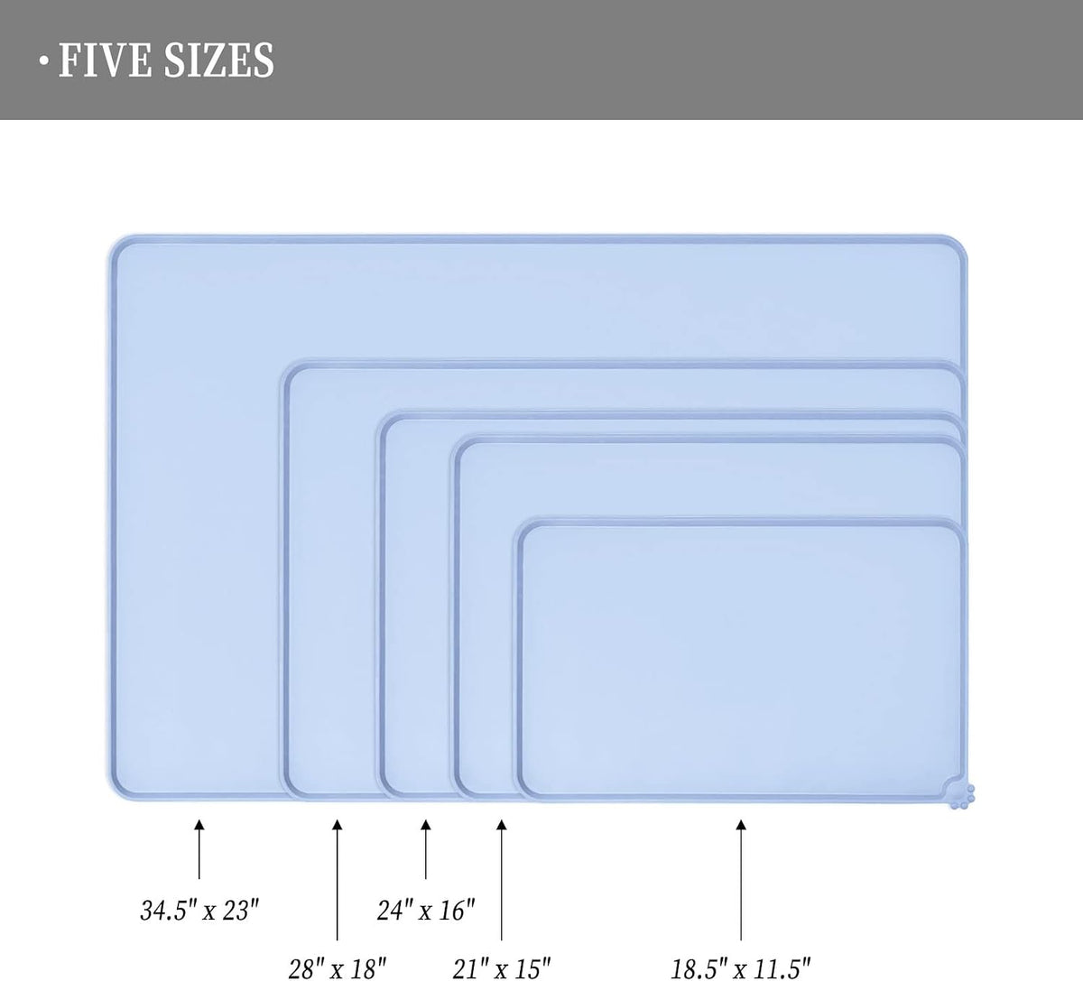 Reopet Silicone Pet Feeding Mat - Warship / 28" x 18" - image 2