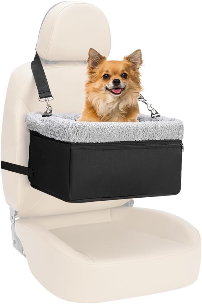 Dog Car Seat for Small Pets Under 20lbs - Black-20lbs / Nylon