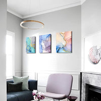 Abstract Wall Decor For Living Room Canvas Wall Art Paintings For Bedroom Colorful Color Abstract Wall Artworks Pictures For Office Kitchen Decoration Bathroom Home Decorations Art 3 Piece 16x24 Inch
