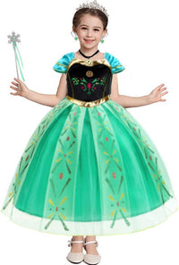 Princess Anna Costume Dress up Accessories for Girls Anna Cosplay - Greenanna - image 2