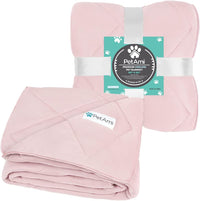 PetAmi Cooling Dog Blanket Lightweight for Small Pet Cat, 24x32 - Pink / Queen (90x90) - image 2