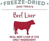 Organic Freeze Dried Dog & Cat Treats - Single Ingredient, Grain Free Food Toppers for Healthy Pets, No Fillers or Preservatives (3 Bag, Beef)