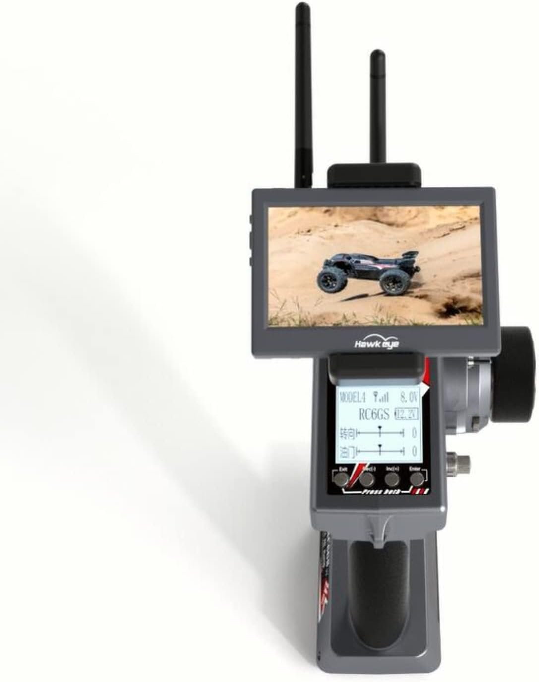 Radiolink folding phone and FPV monitor holder mount for RC4GS and RC6GS RC controllers - view 2