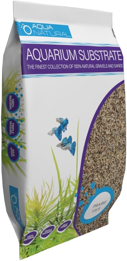 Aqua Natural Aquarium Substrate, Prairie Sand - 10lb (Pack of 4)