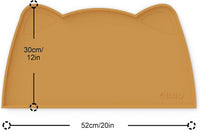 OHMO Cat Food Mat, Silicone Pet Feeding Mat, 18x9.8 - 20"L x 12"W / Honey - image 2