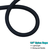 MayPaw Small Rope Dog Leash 6FT 8FT 10FT - 6ft*1/4" / black - image 2