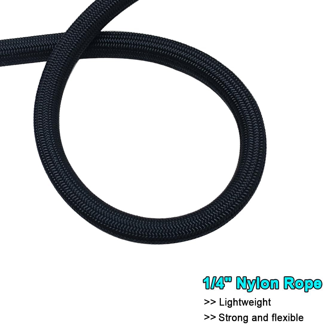 MayPaw Small Rope Dog Leash 6FT 8FT 10FT - 6ft*1/4" / black - image 2