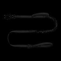 Tactical Dog Leash with Quick-Release Metal Clasp - 6 FT / Reflective Black - image 2