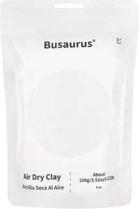 Busaurus 100g brown earth tone air dry foam clay in a resealable bag - view 6