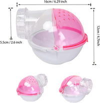 Hamster Bathroom Small Animal Sand Bath Container Removable Iron Wire - Pink - image 2