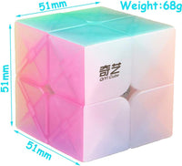 QiYi Warrior W 3x3 stickerless jelly speed cube with frosted transparent colors - view 8