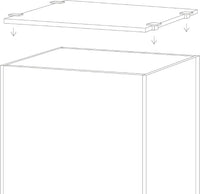 LANDEN Glass Aquarium Lid with Clips for 30x30cm 6.6 Gallon Rimless - Glass Lid / 282x225mm (1 pc) - image 2