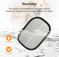 Pet Hair Removal Gloves Brush, Reusable Cat Dog Electrostatic Hair Remover Grooming Glove Tool
