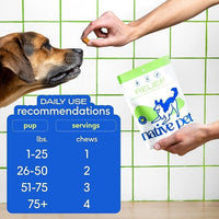 Native Pet Pain Relief for Dogs - Collagen for Dogs Promotes Joint Health, Reduce Inflammation & Stiffness - Senior Pup Joint Supplement - Natural Pain Reliever for Active & Aging Pets - 30 Chews