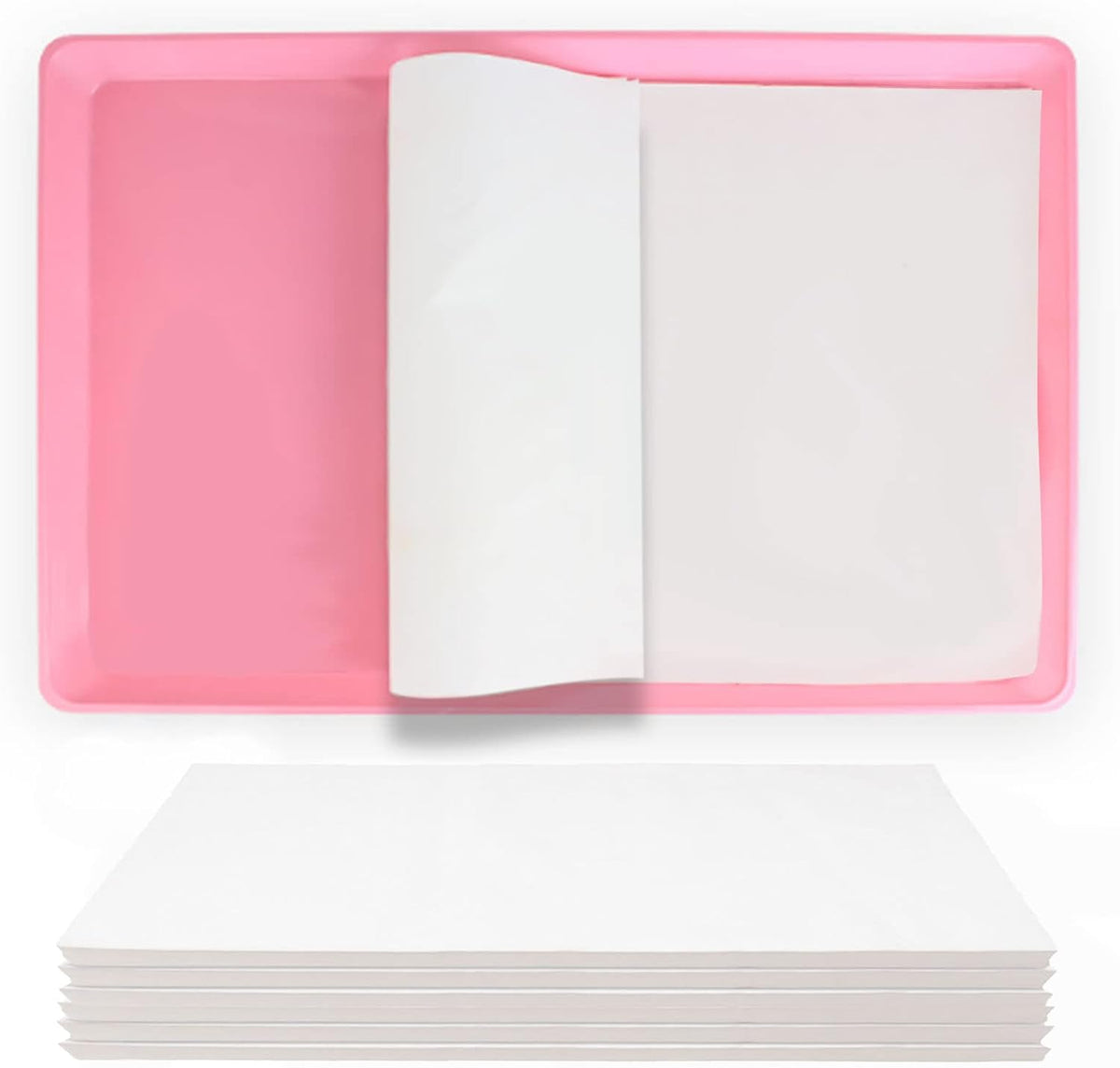 ZIQON 100 Pcs Bird Cage Liner Papers Big Size Cage Paper Liners - 10.5*23 inch
