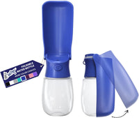 WePet Foldable Portable Dog Water Bottle Puppy Water Dispenser - #06 Navy Blue / 12 oz