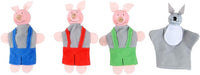 DIY-SCIENCE three little pigs and wolf finger puppets for toddler storytelling - view 7
