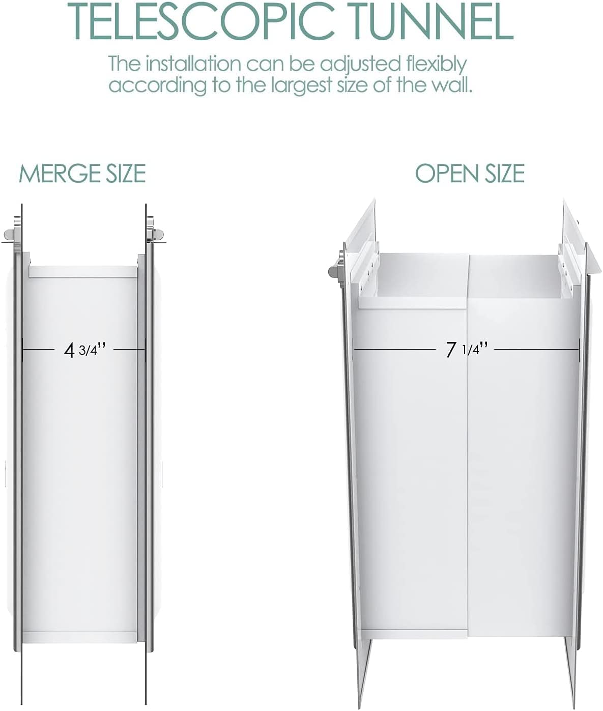 Baboni Pet Door for Wall, 3-Flap - 3-Flap(Metal Frame,Aluminum Lock) / Medium - image 4