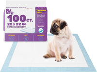 BV Puppy Pads Leak-Proof 100 Count 22"x 22" - 100 Count (Standard)
