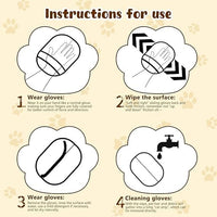 2025 New Pet Hair RemovalGlove,Upgraded Animal Fur Removal Tool,Yomi Pet HairRemoverGlove,WashableReusable Double Sided Static Pet Hair Removal Glove forCouch,Furniture,Carpet,CarSeat.