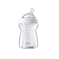 Chicco Natural Feeling 250ml Baby Bottle - Angled Nipple Design for Newborns & Infants