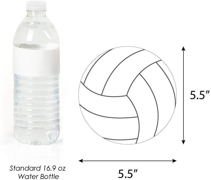 Big Dot of Happiness volleyball party decorations, 20 double-sided cardstock cutouts - view 10