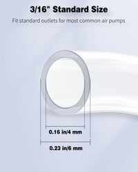Pawfly Aquarium Airline Tubing 6.5 Feet Standard 3/16" Aquarium - Clear / 6.5 Feet - image 4