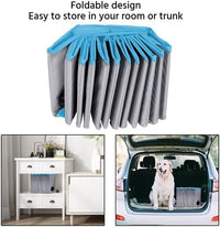 Yaheetech Dog Pet Bath Pool Foldable Hard Plastic Doggie Duck Swimming Pool Collapsible PVC Outdoor Bathing Tub Dog Pools for Large Small Dogs-47 x 11.8 inch,L,Grey