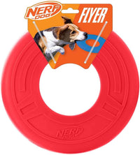 Nerf Dog Tire Flyer Dog Toy Gift Set - Red / 10 Inch