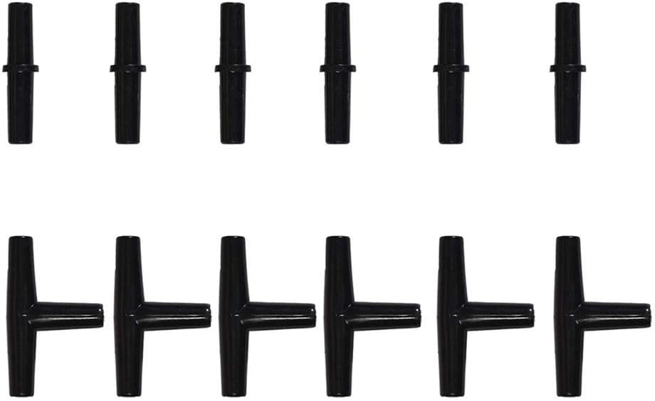 Aquarium 50 Feet Standard 3/16" Black Flexible Airline Tubing – Essentials for Fish - 50 Feet with connectors - image 2