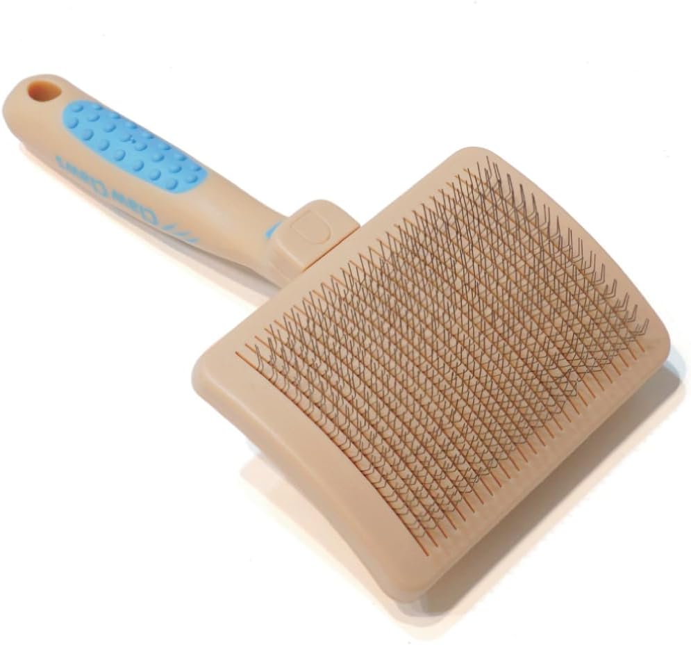 Pet Slicker Brush for Large Dogs, Plastic Handle